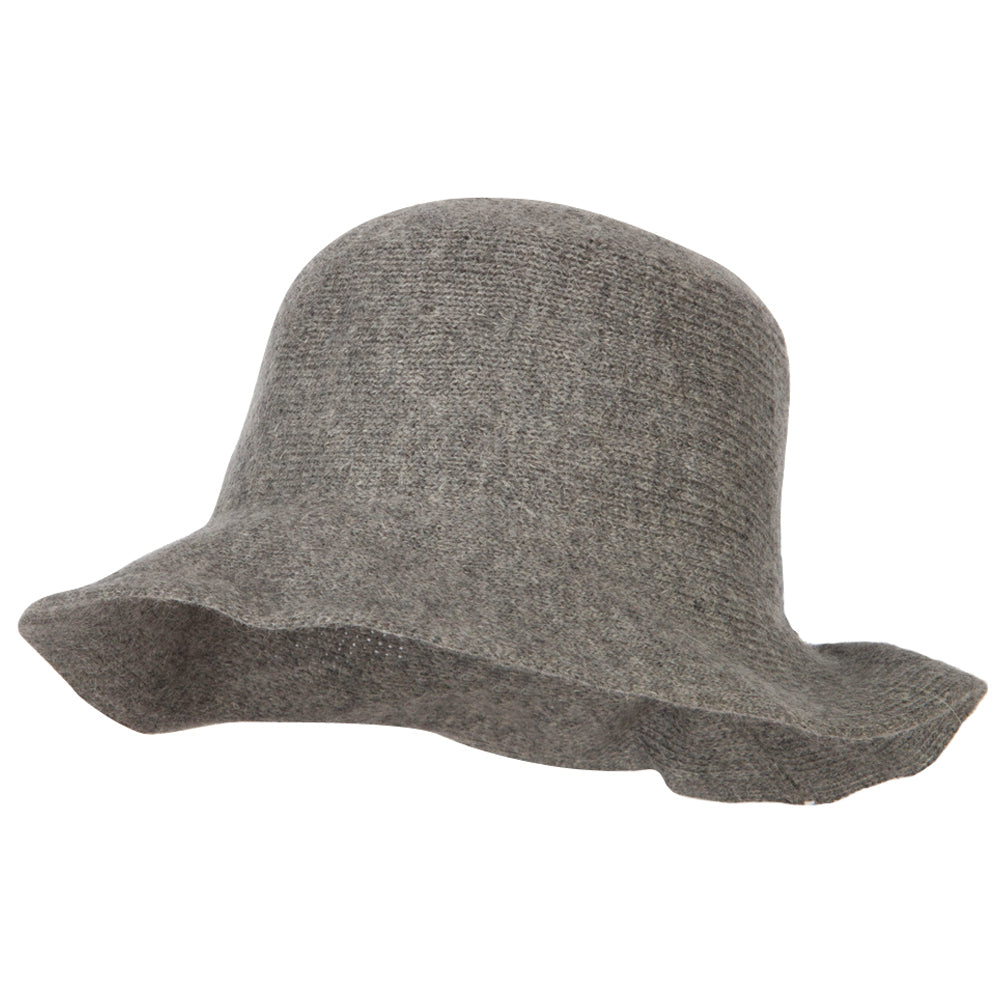 Women's Grosgrain Bow Accented Cloche Bucket Hat