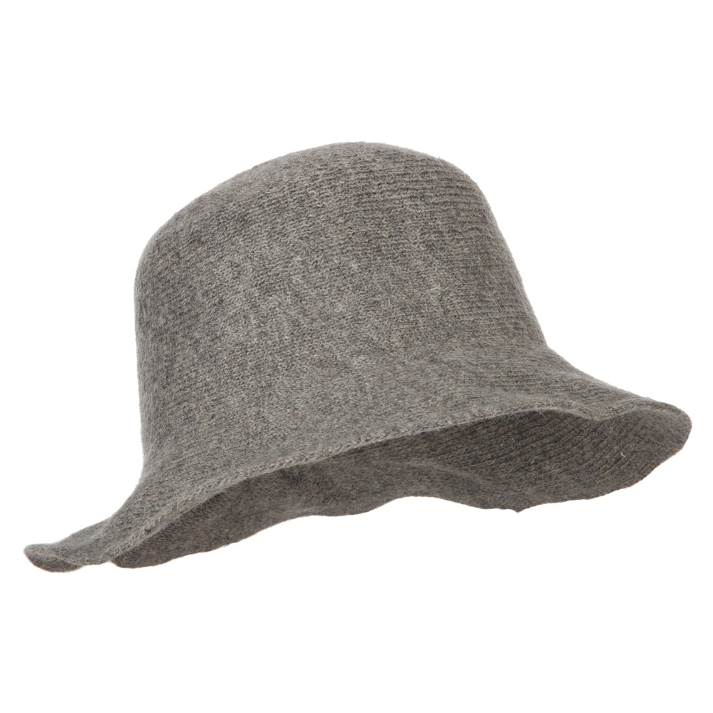 Women's Grosgrain Bow Accented Cloche Bucket Hat