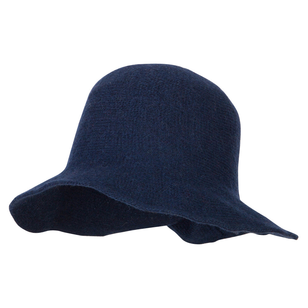 Women's Grosgrain Bow Accented Cloche Bucket Hat