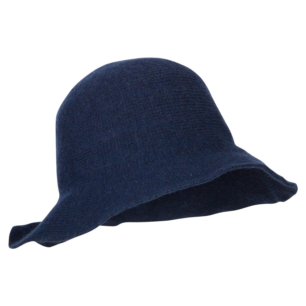 Women's Grosgrain Bow Accented Cloche Bucket Hat