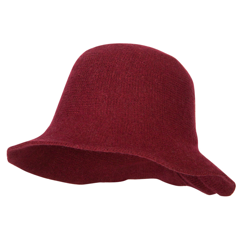 Women's Grosgrain Bow Accented Cloche Bucket Hat