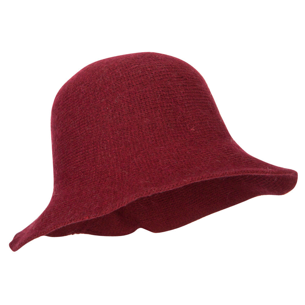 Women's Grosgrain Bow Accented Cloche Bucket Hat