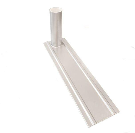 Anodized Aluminum Flagpole Wheel Stand Mount - RV Camping Tailgate