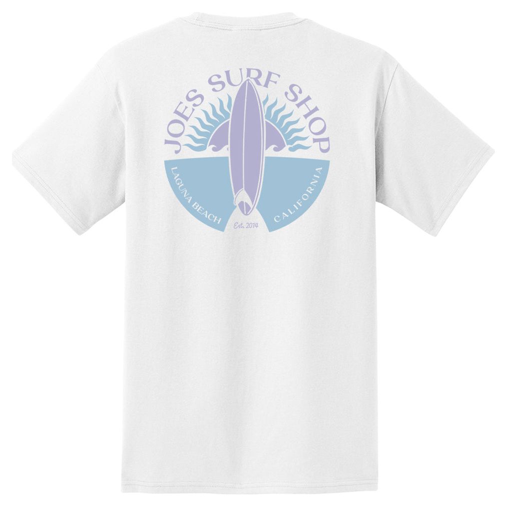 Joe's Surf Shop Sunset Scene Heavyweight Pocket Tee