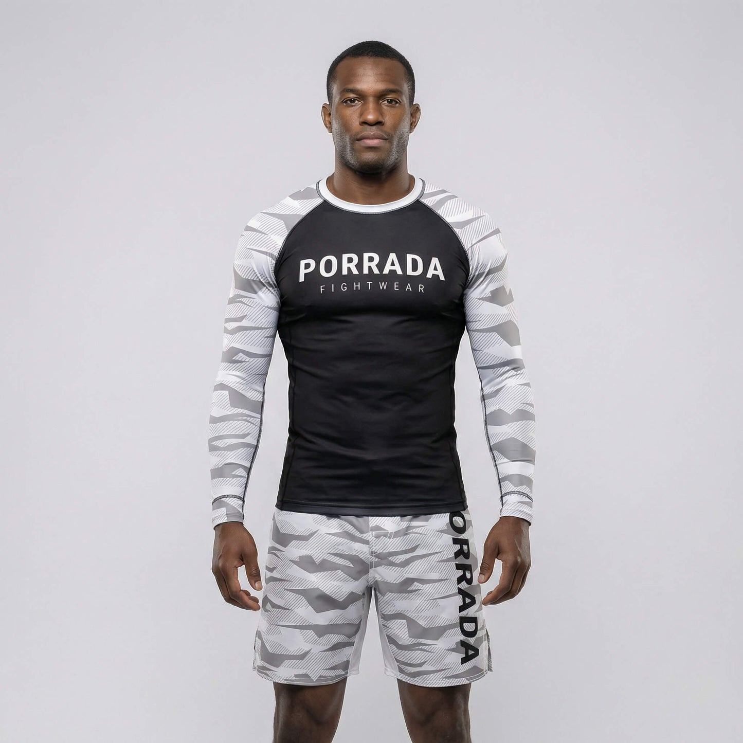 WHITE CAMO RASH GUARD