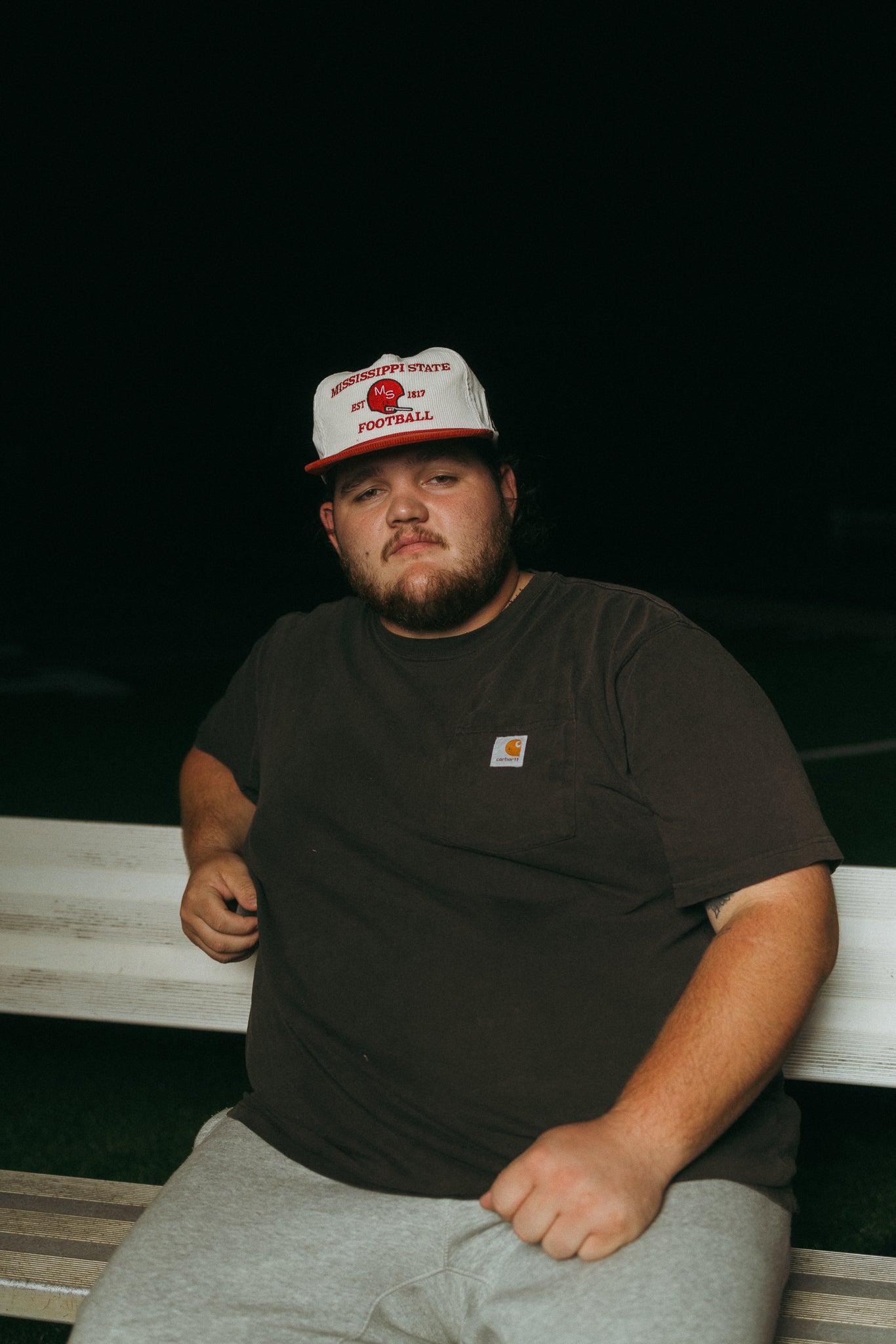 White Corduroy Mississippi State Football