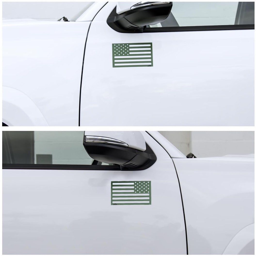 American Flag Magnets - Green