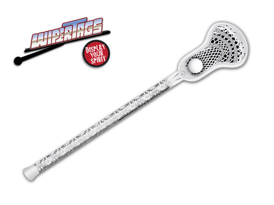 Lacrosse Stick White WiperTag