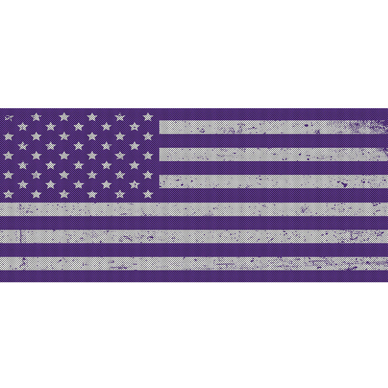 Purples Collection American Flag Grille Inserts
