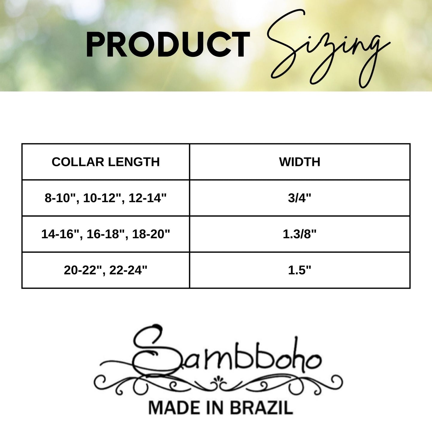 Del Mar Sambboho dog collar