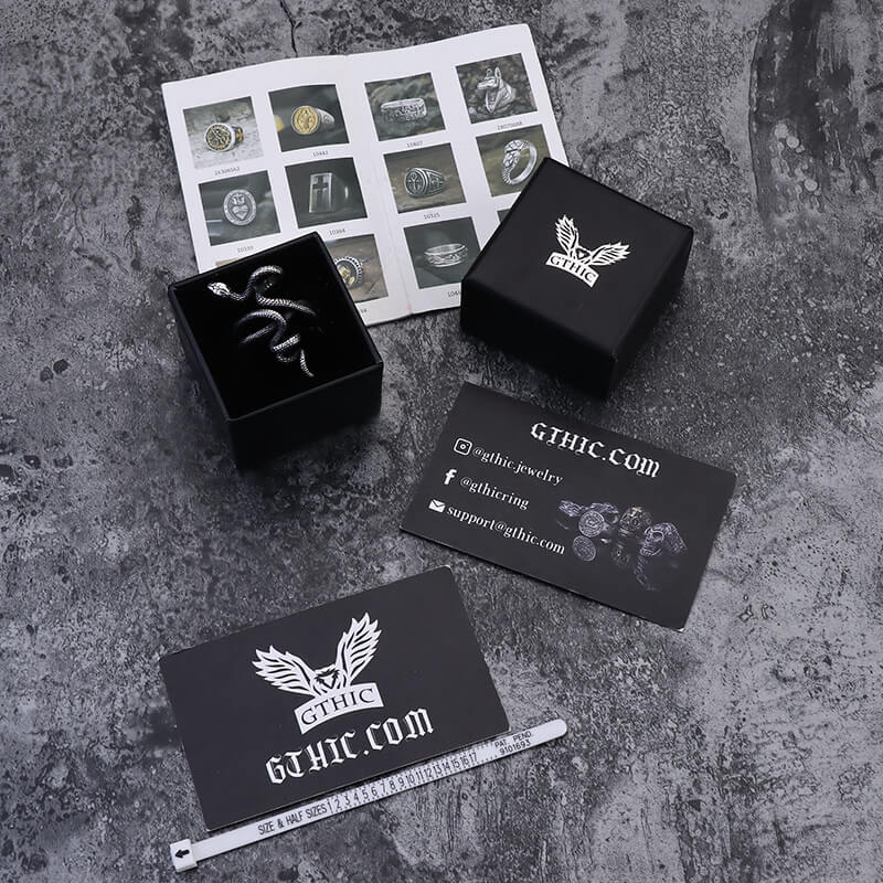 Wild Snake Stainless Steel Animal Ring