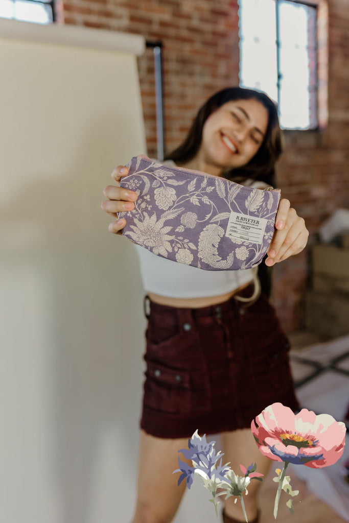 Lucy | Special Edition Wildflower Zipper Pouch