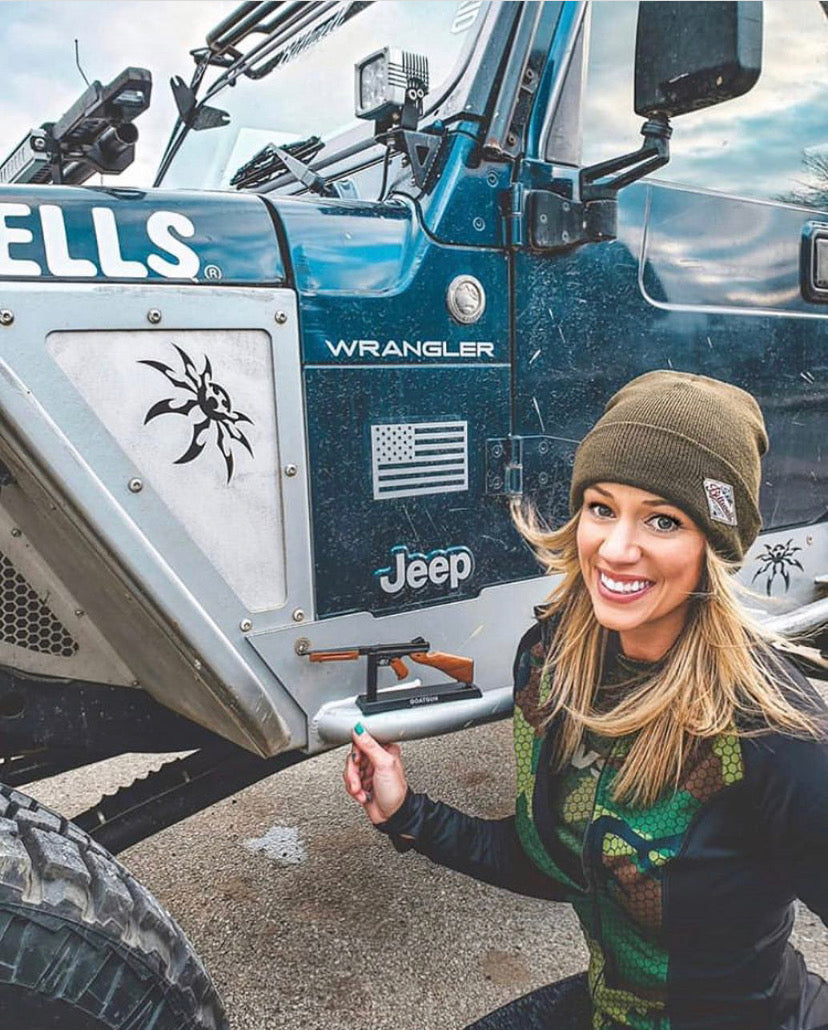 American Flag Magnets - Metallic Grey