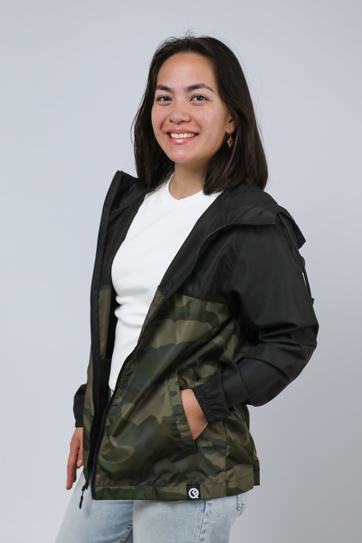Dryflip Windbreaker (Black/Camo)
