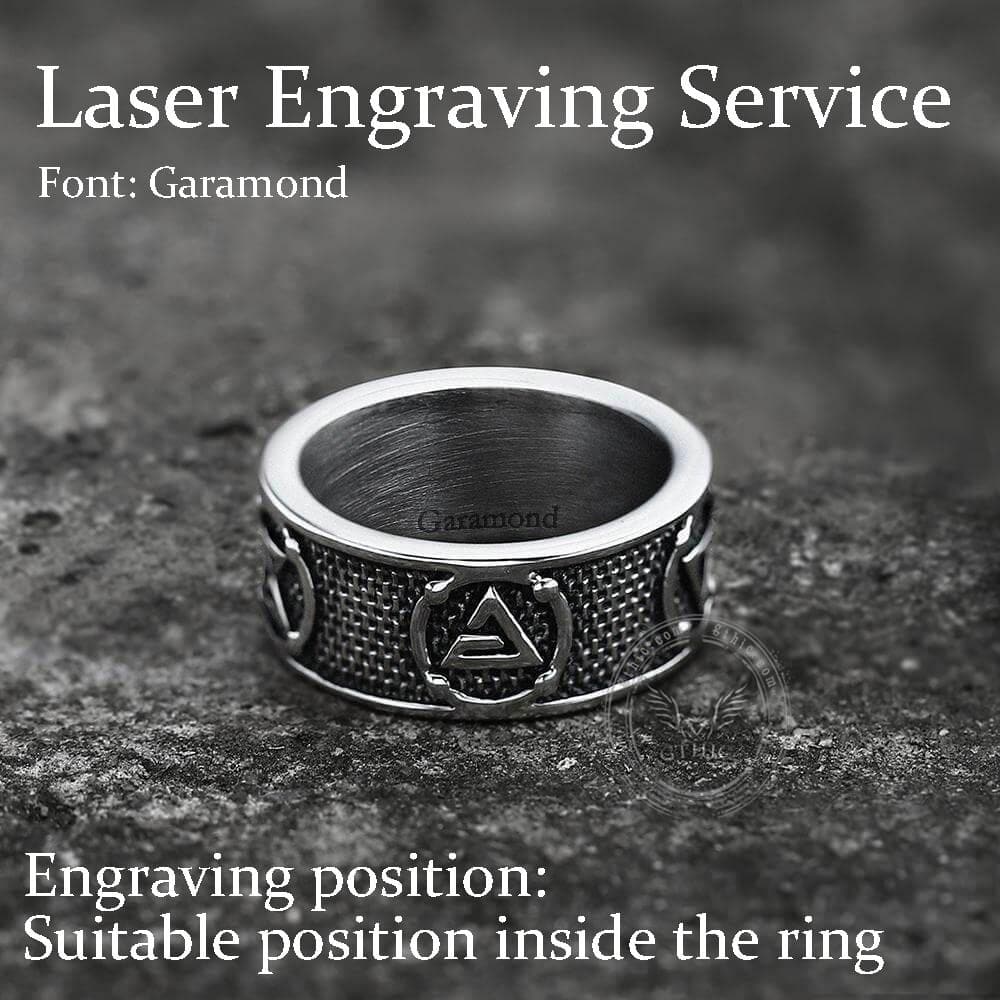 Witchers Elements Signs Stainless Steel Ring