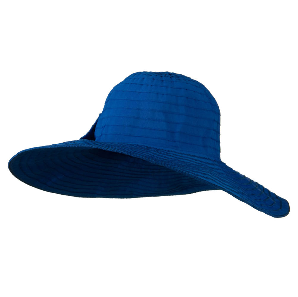 Woman's Large Bow Wired Brim Hat