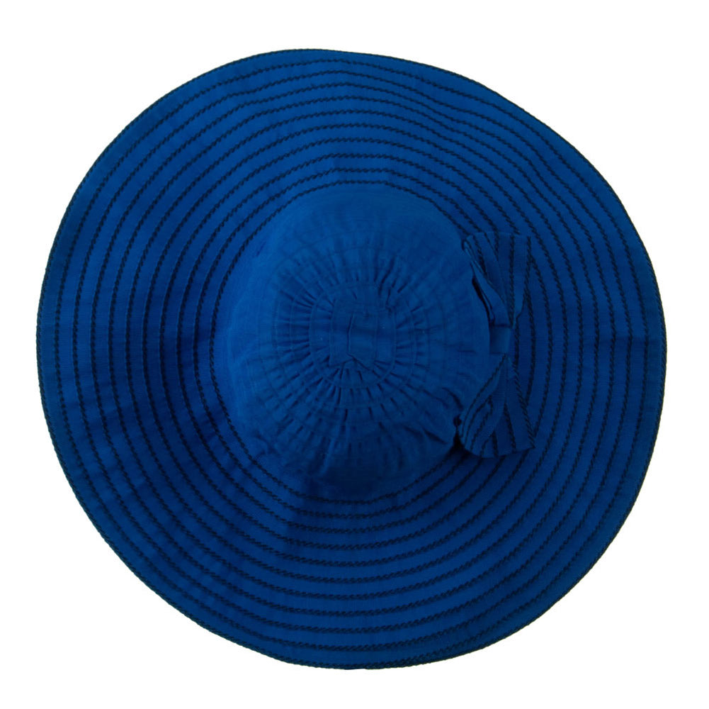 Woman's Large Bow Wired Brim Hat