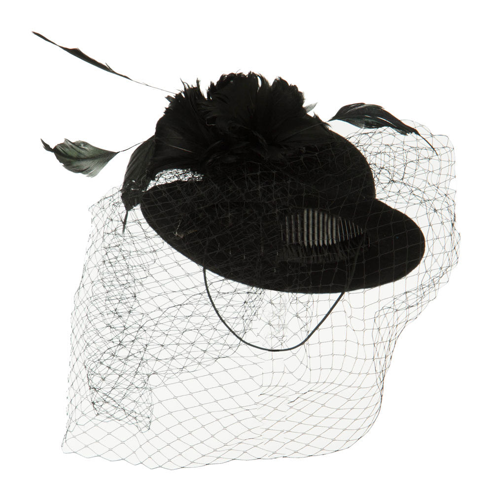 Mini Wool Bowler Fascinator