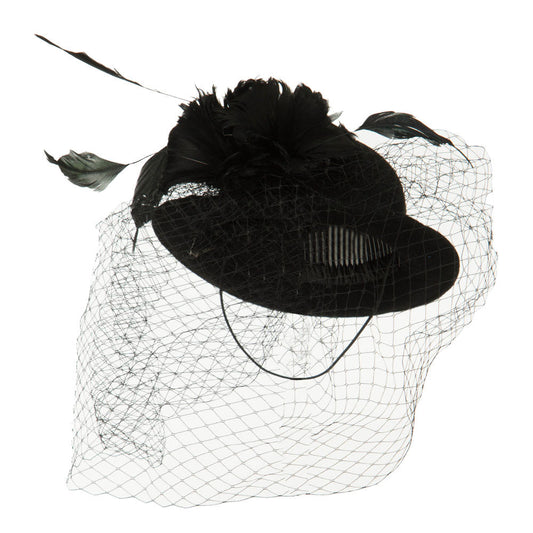 Mini Wool Bowler Fascinator