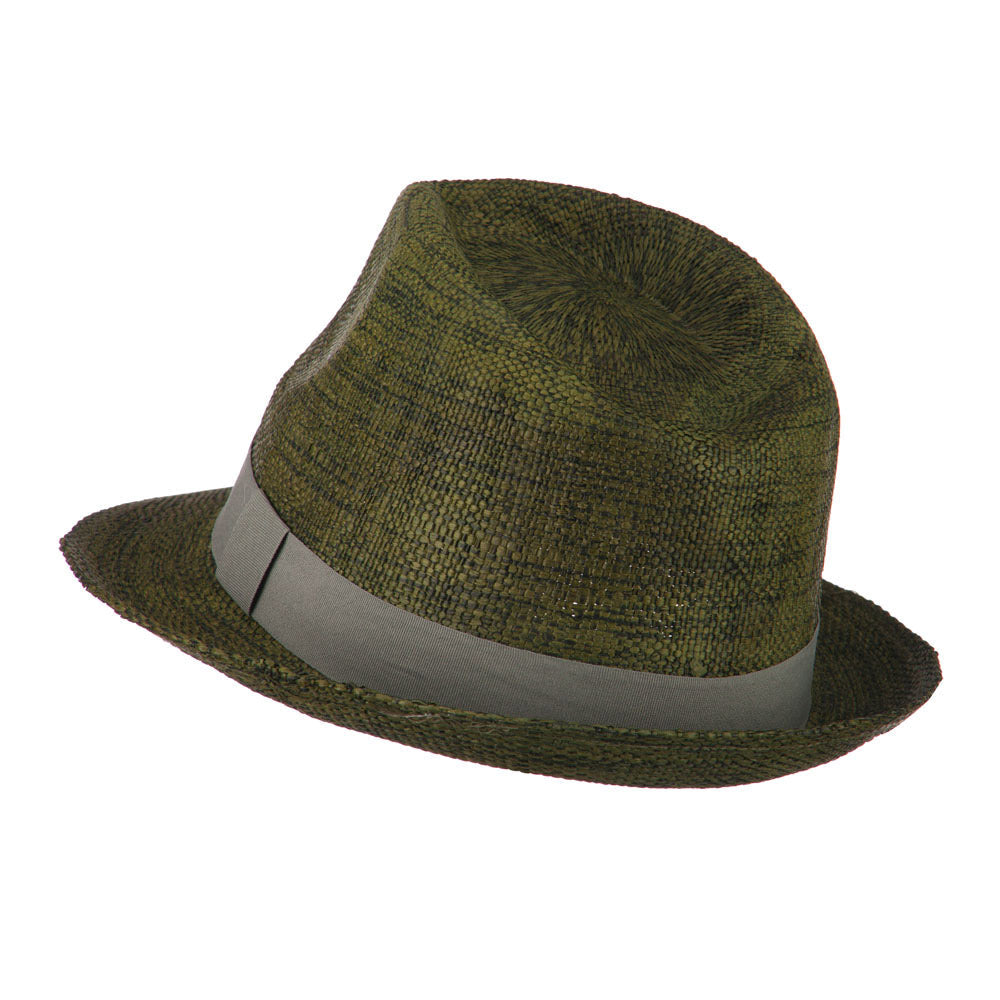 Men's Large Brim Paper Woven Fedora