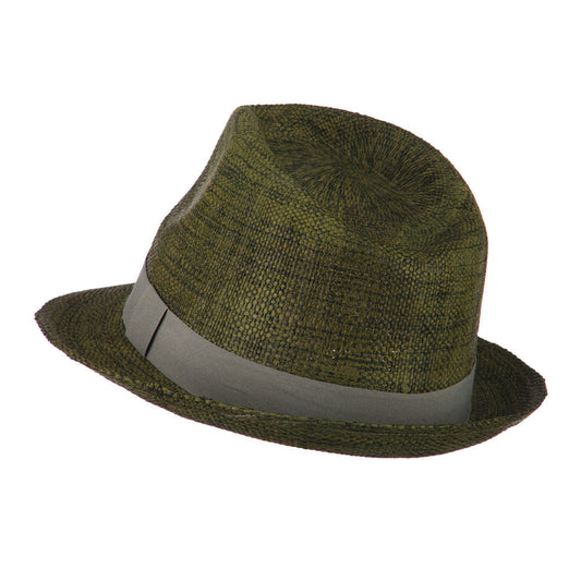Men's Large Brim Paper Woven Fedora