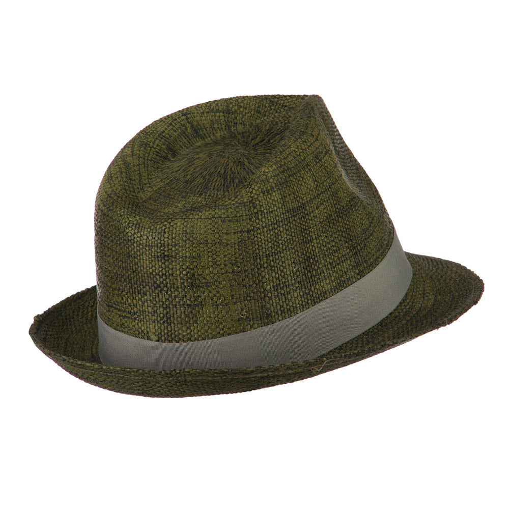 Men's Large Brim Paper Woven Fedora