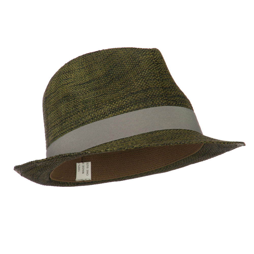 Men's Large Brim Paper Woven Fedora