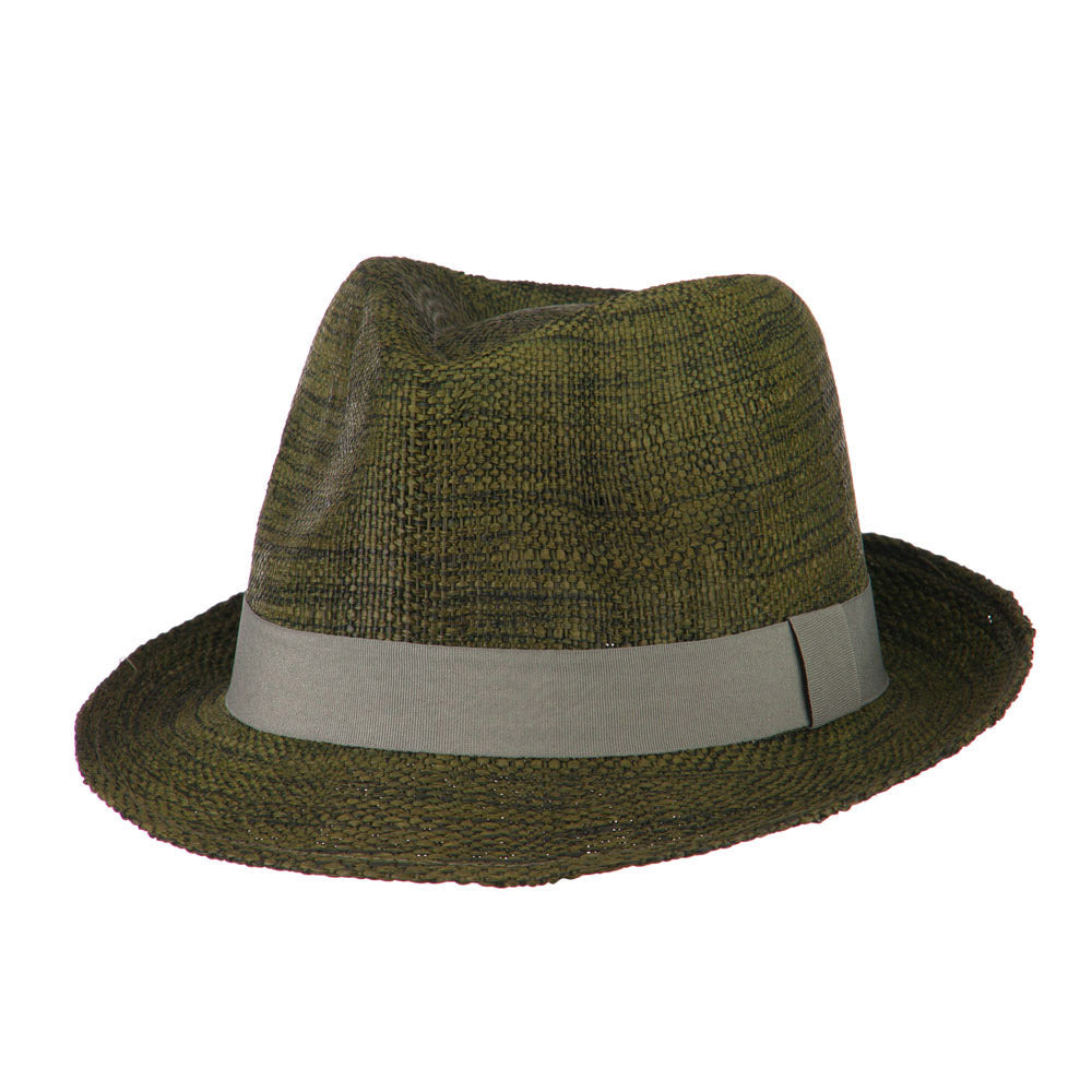 Men's Large Brim Paper Woven Fedora