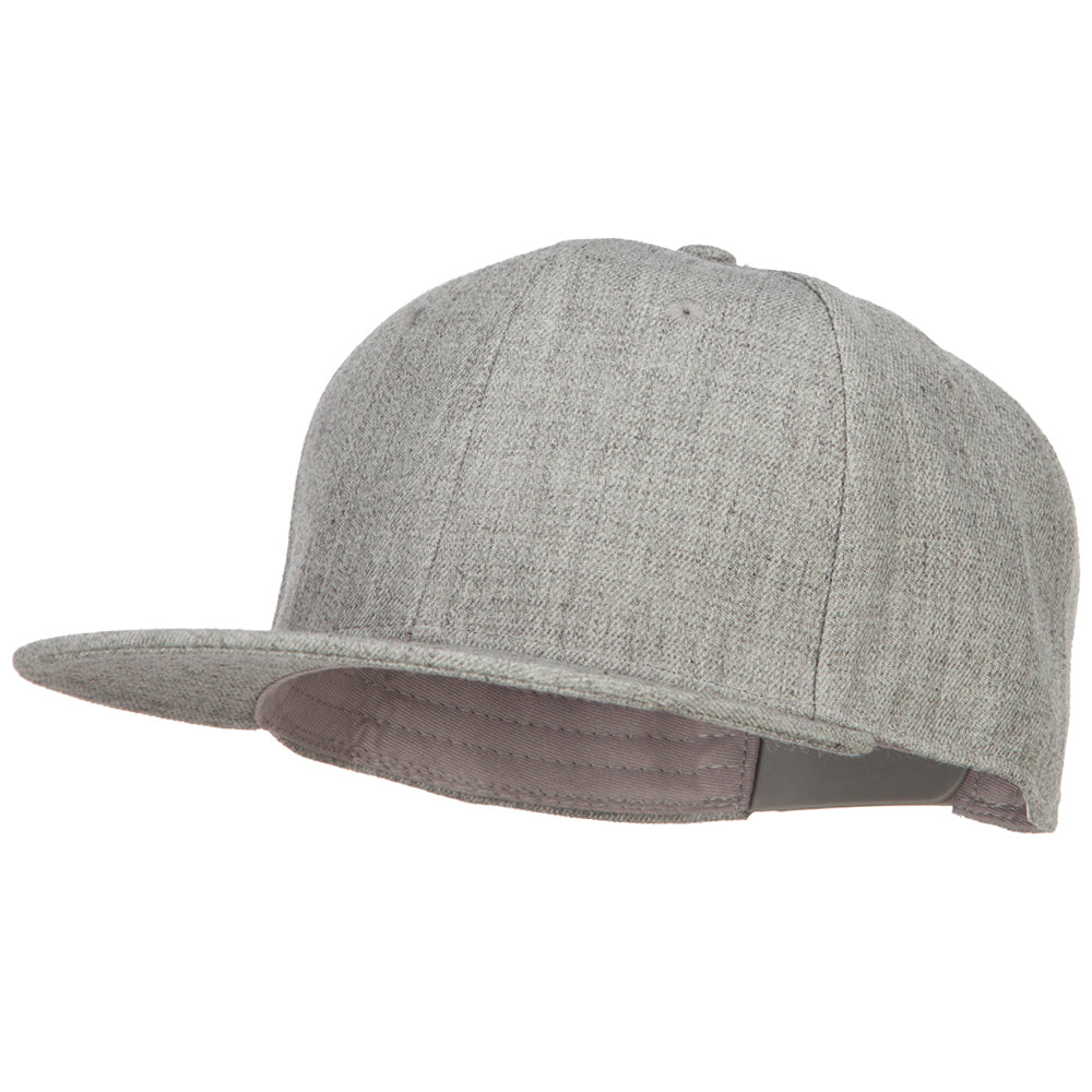 Wool Blend Flat Bill Snapback Cap