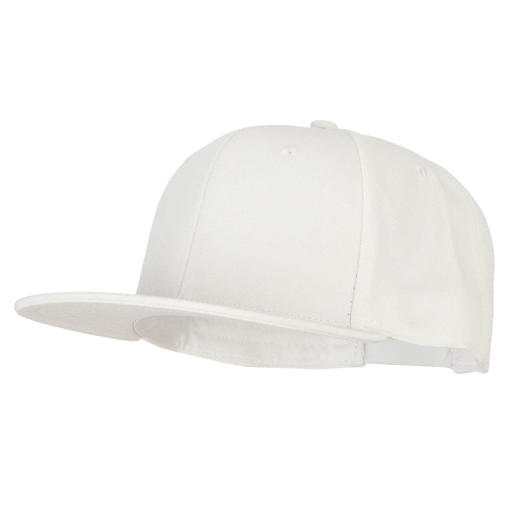 Wool Blend Flat Bill Snapback Cap