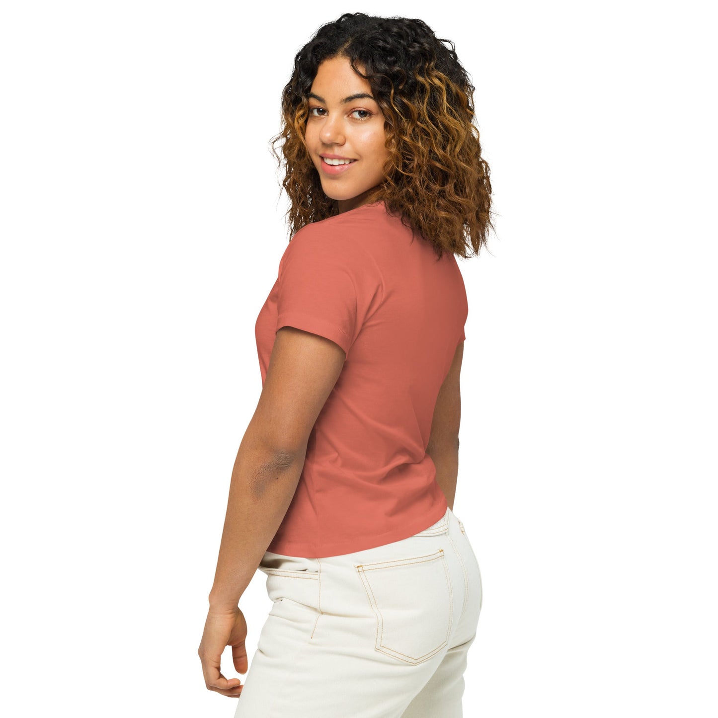 Liberty and Justice Women’s high-waisted t-shirt