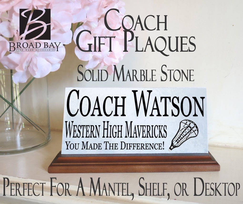 Womens Lacrosse Coach Gift Plaque Custom Girls LAX Team Award For Great Coaches