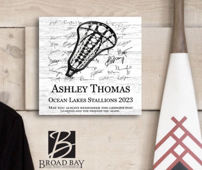 Women's Lacrosse Trophy Plaque - Recognition Award - for Players, Senior Season Gift, MVP or Coaches