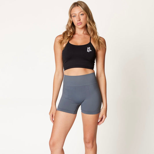 Women's Luxe Seamless Shorts - Gray