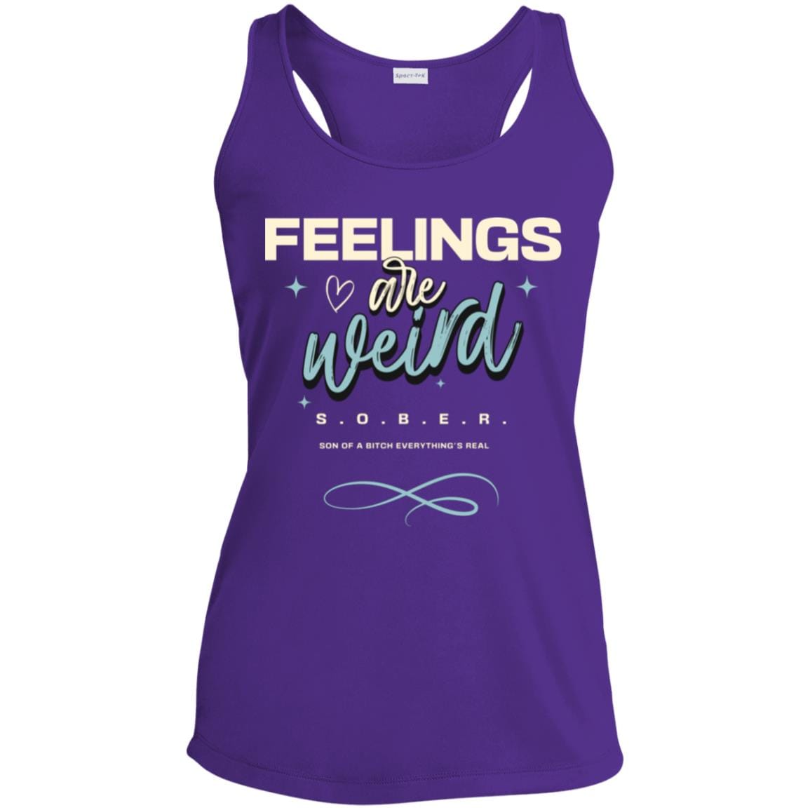 Womens Recovery Tank | Inspiring Sobriety |  Feelings Are Weird