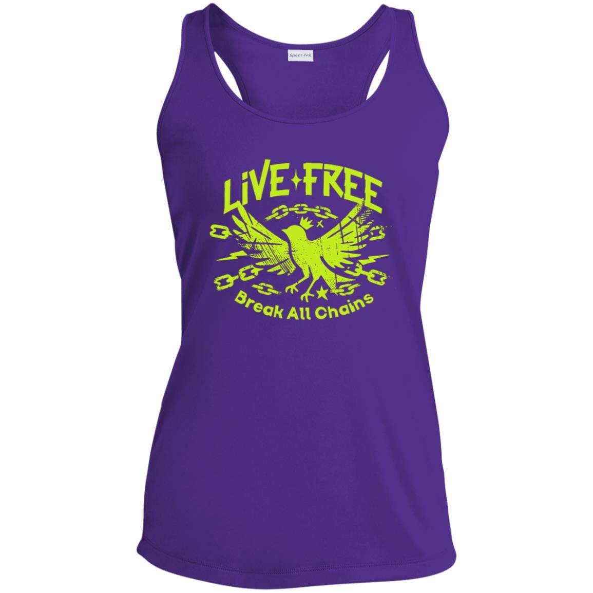 Womens Recovery Tank | Inspiring Sobriety |  Live Free, Break All Chains