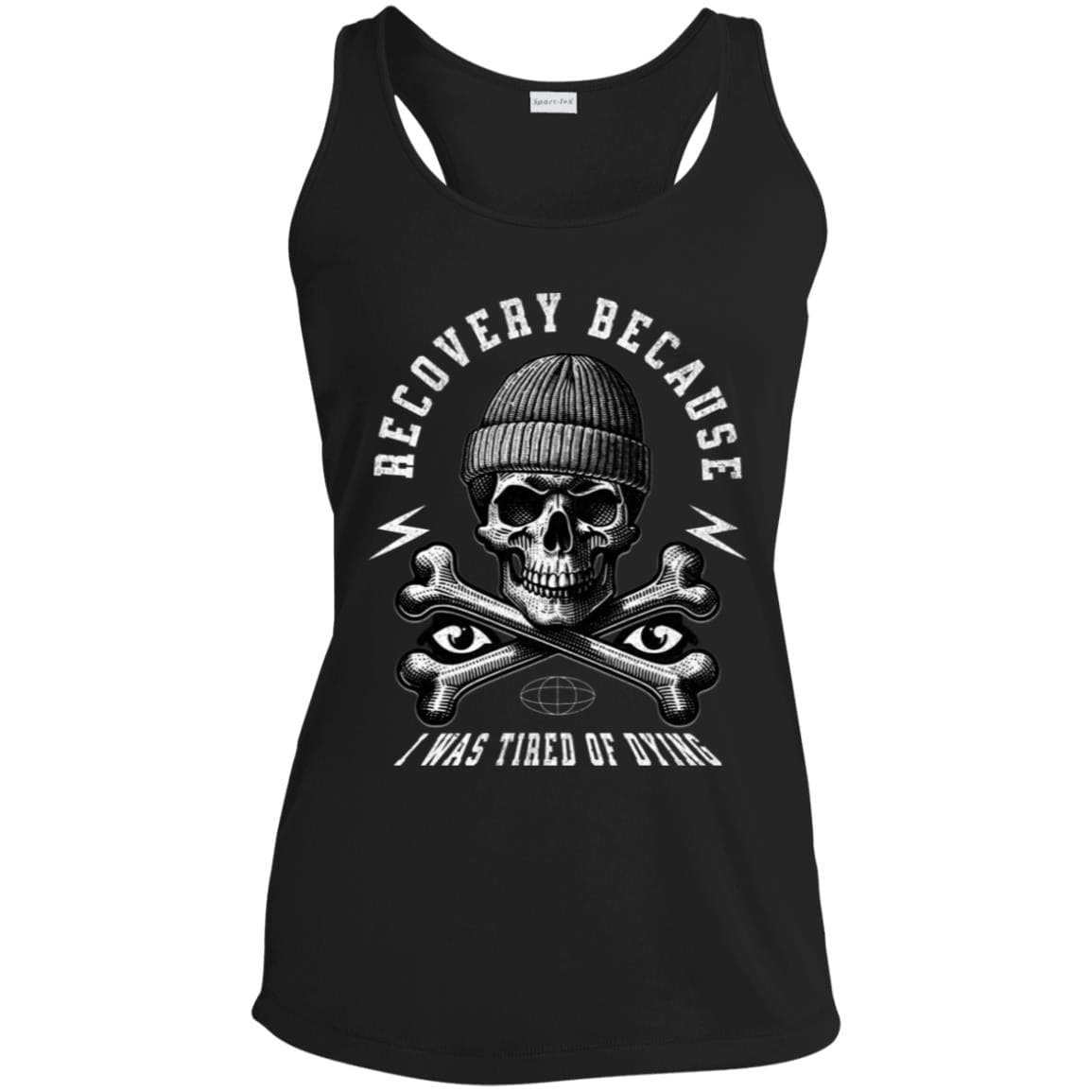 Womens Recovery Tank | Inspiring Sobriety |  Recovery Because I Was Tired of Dying