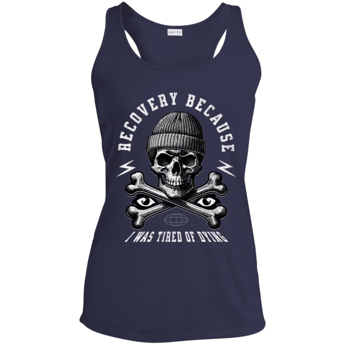 Womens Recovery Tank | Inspiring Sobriety |  Recovery Because I Was Tired of Dying