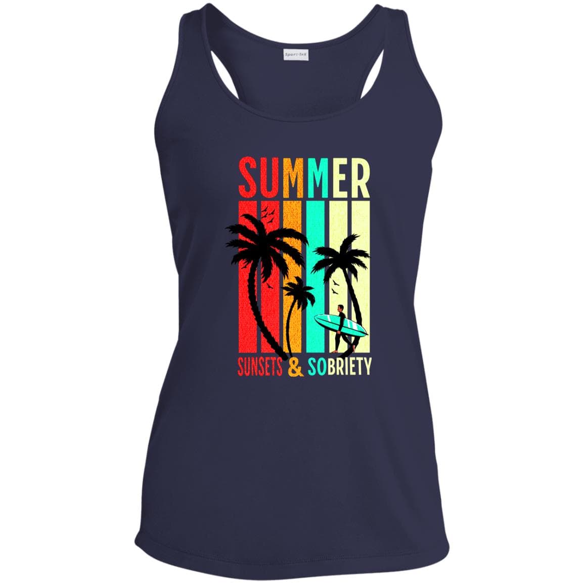 Womens Recovery Tank | Inspiring Sobriety |  Summer Sunsets & Sobriety