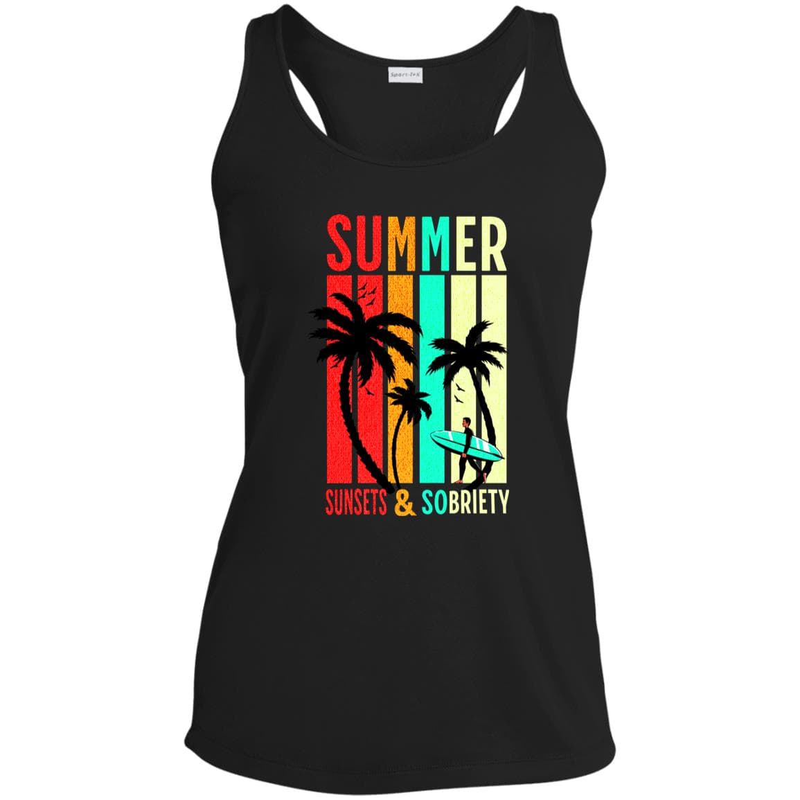 Womens Recovery Tank | Inspiring Sobriety |  Summer Sunsets & Sobriety