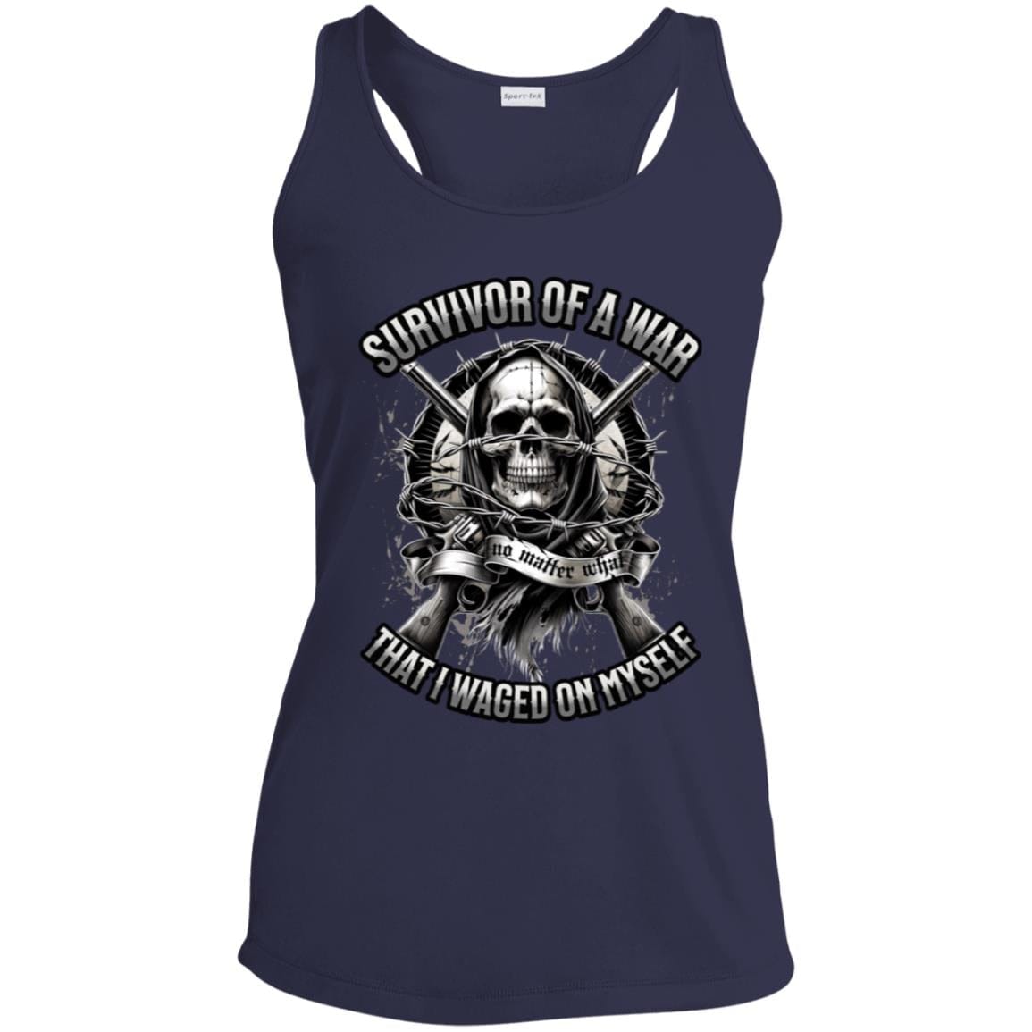 Womens Recovery Tank | Inspiring Sobriety |  Survivor of a War I Waged On Myself