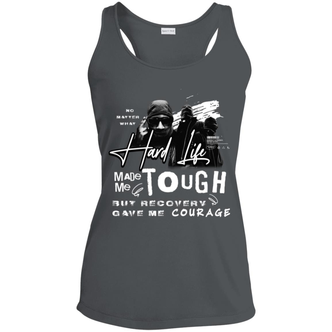 Womens Recovery Tank | Inspiring Sobriety |  The Hard Life Made Me Tough