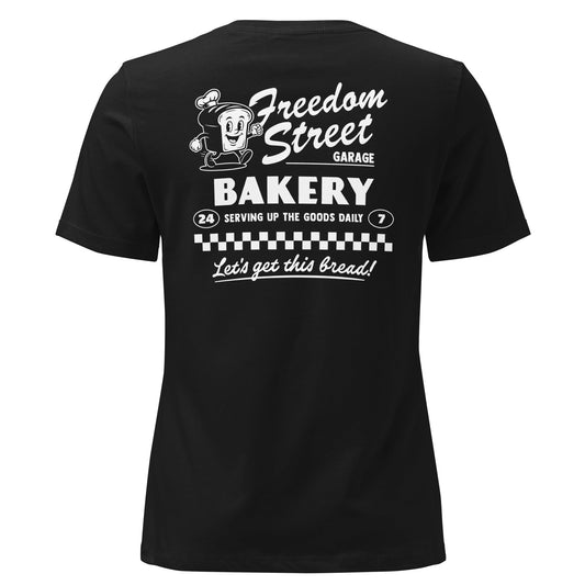 Women's Get Bread Relaxed T-Shirt - Black
