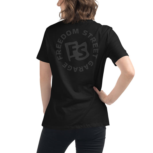 Women's Black-out Flag Relaxed T-Shirt