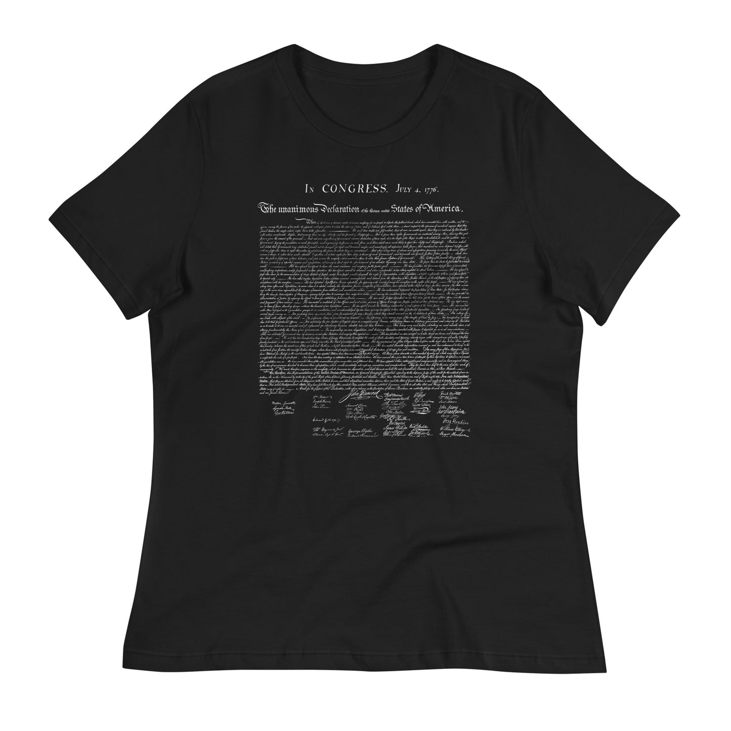 Declaration of Independence Women's Relaxed T-Shirt