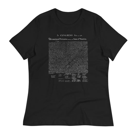 Declaration of Independence Women's Relaxed T-Shirt