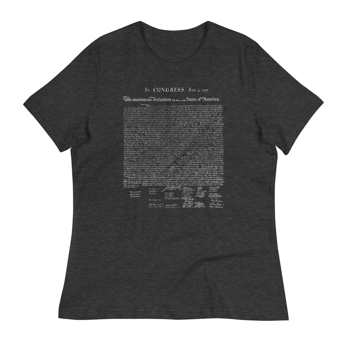 Declaration of Independence Women's Relaxed T-Shirt