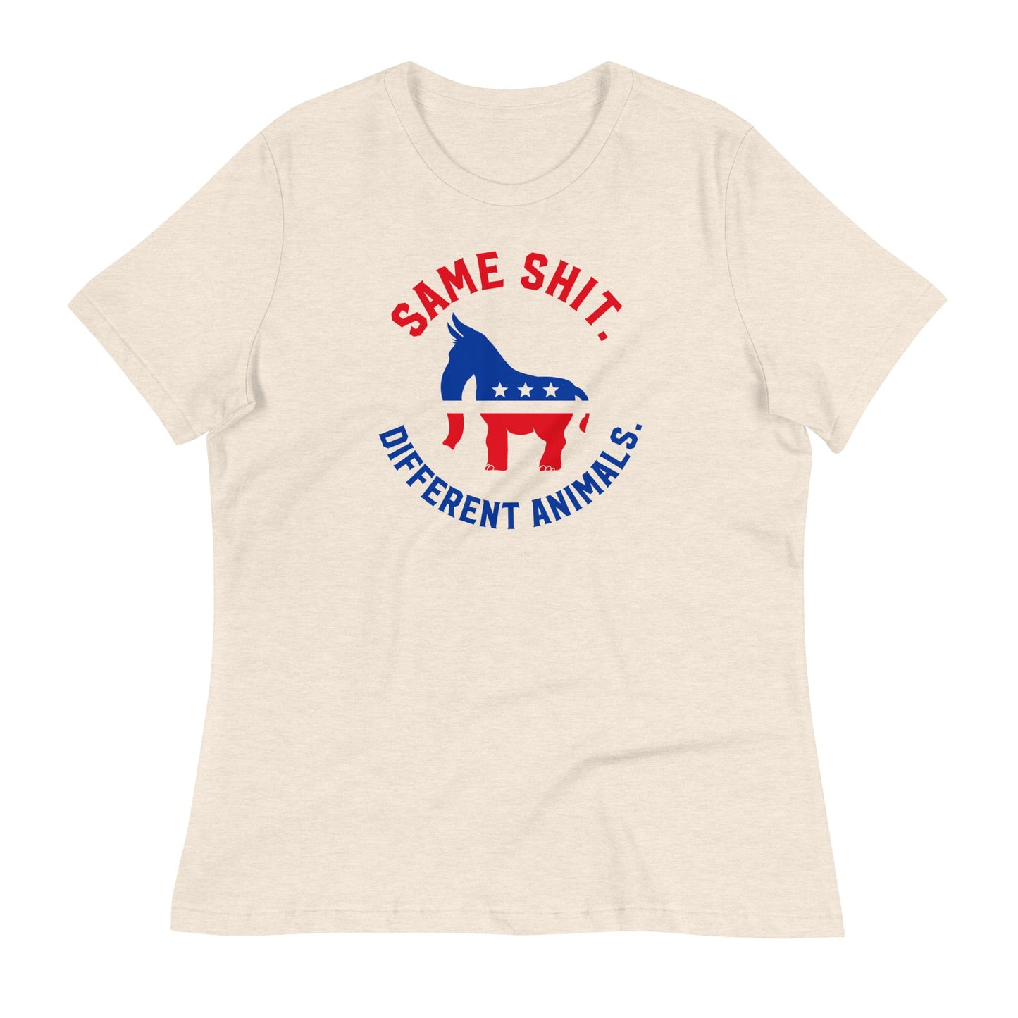 Same Shit Different Animals Republicrat Ladies T-Shirt