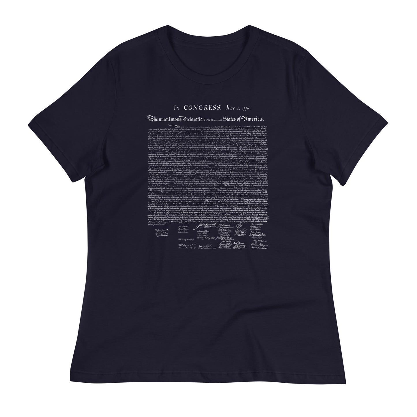 Declaration of Independence Women's Relaxed T-Shirt