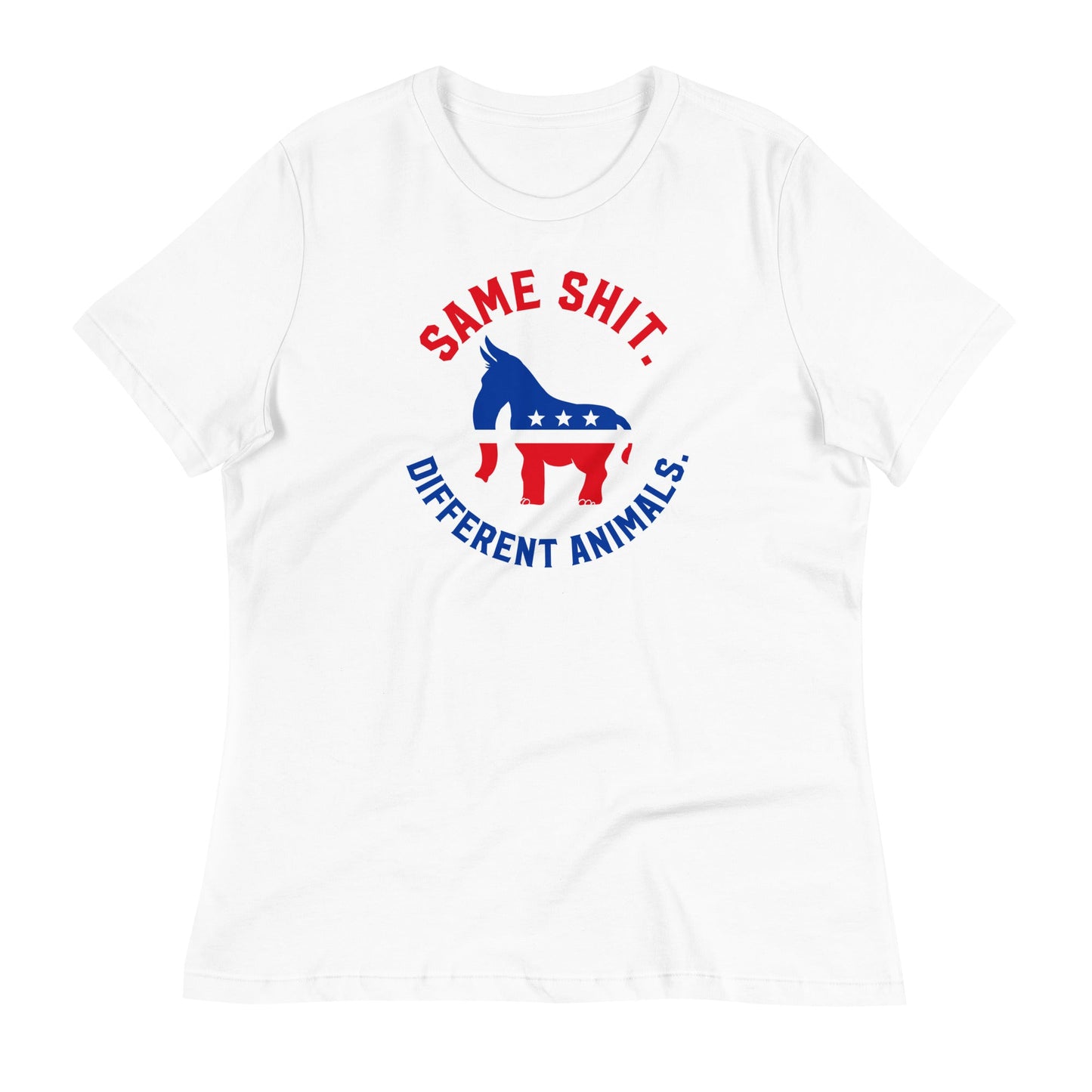 Same Shit Different Animals Republicrat Ladies T-Shirt
